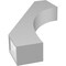 Ekena Millwork 4-in. W x 18-in. D x 30-in. H Westlake Architectural Grade PVC Knee Brace BRCP04X18X30WTL - alternate 4